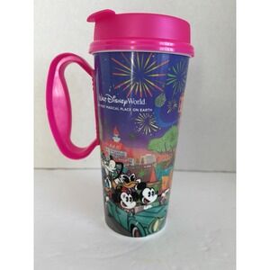 Walt Disney World Resort Mug Whirley Drink Works  Pink  Mickey Minnie Goofy Park